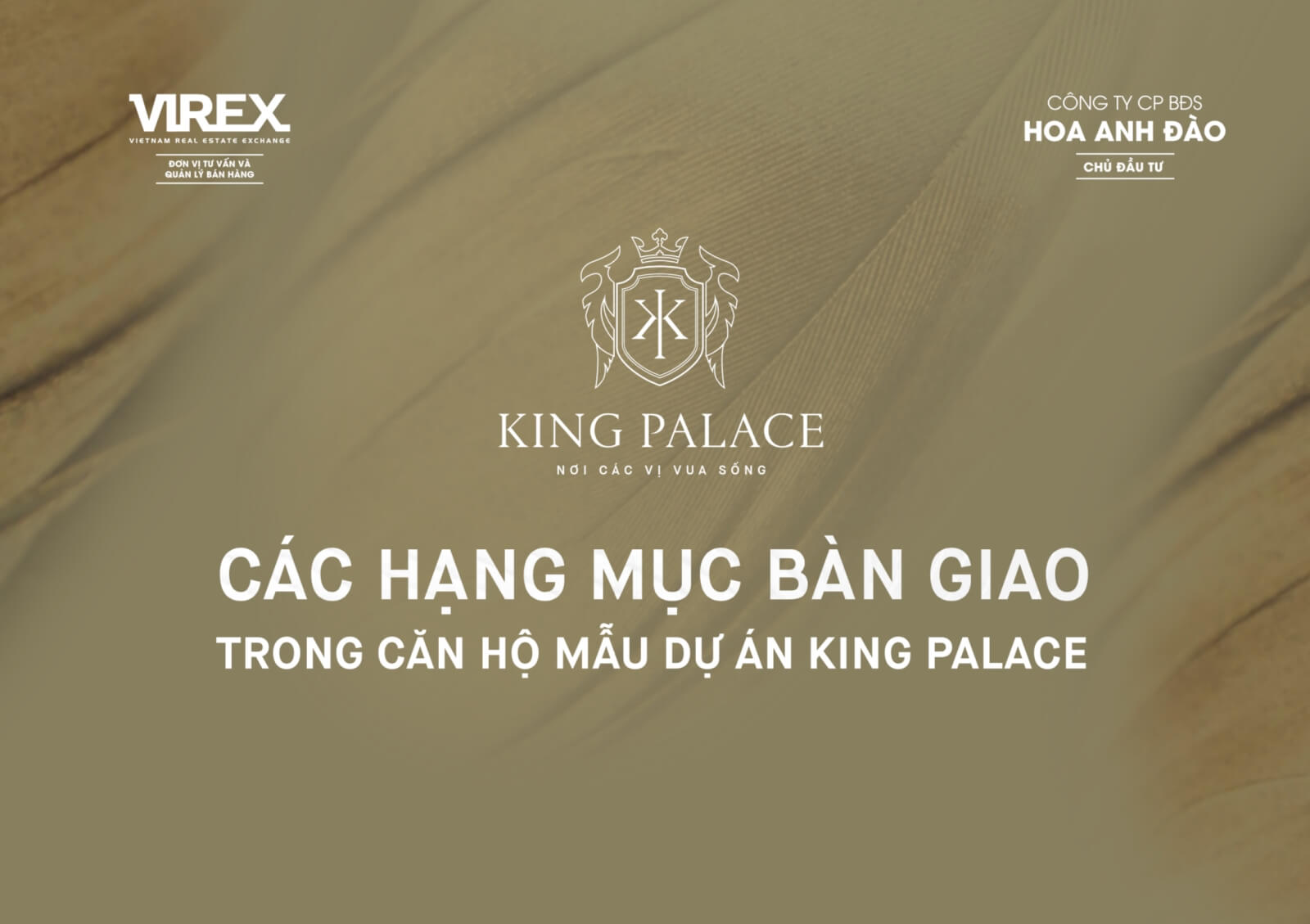 Các hạng mục bàn giao căn hộ King Palace Các hạng mục bàn giao căn hộ King Palace