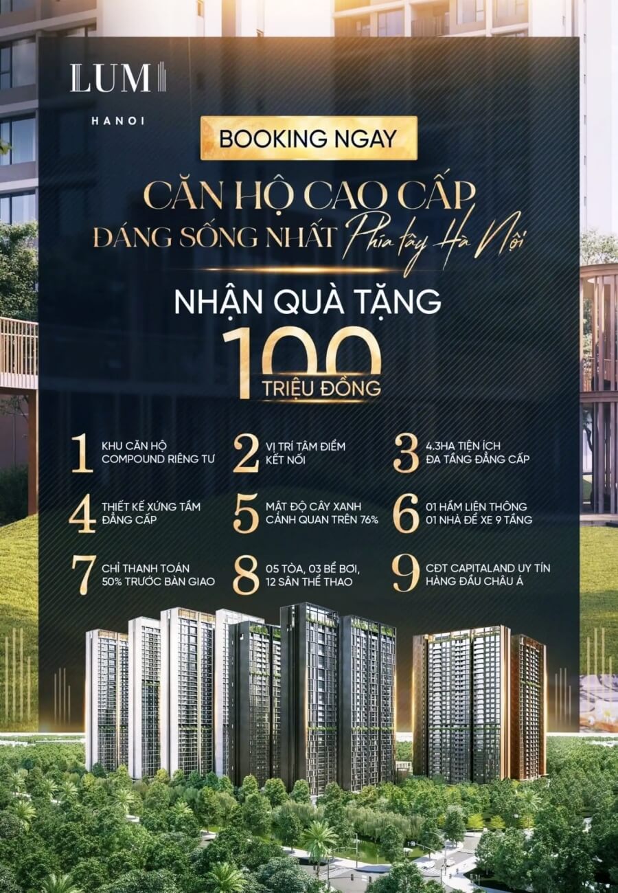 Mở bán Lumi Hanoi Capitaland