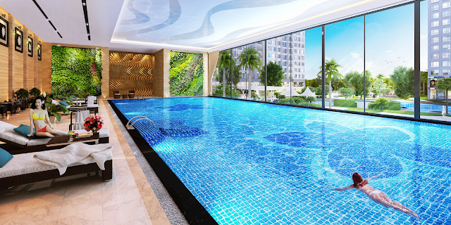 Bể bơi trong nhà chung cư King Palace